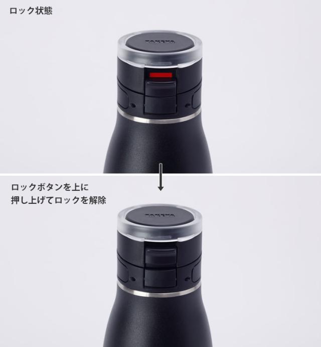 ワンタッチ開閉&ロック機能付きのフタ