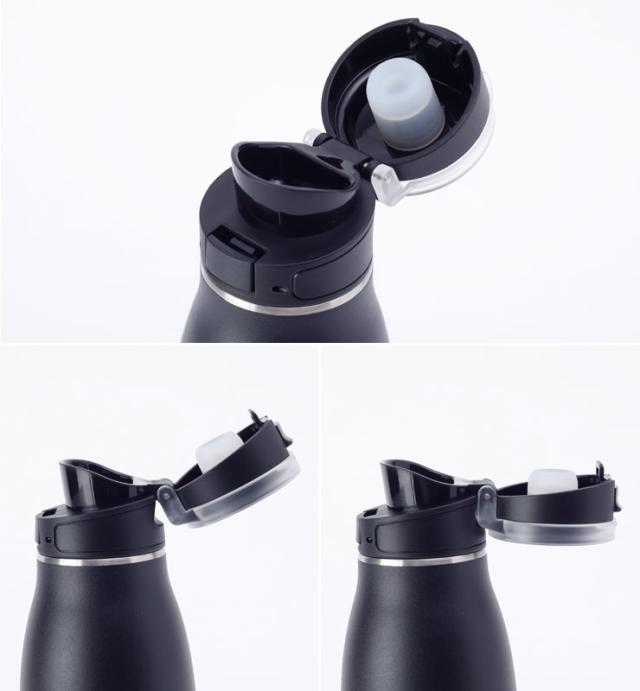 ワンタッチでフタを開閉でき毎日手軽に持ち歩きができる