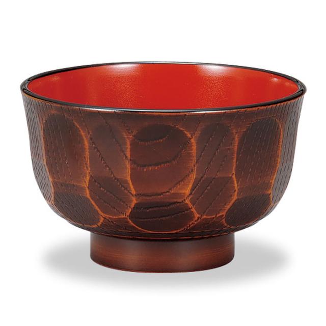 レンジ汁椀 亀甲栃木目,ミタニ