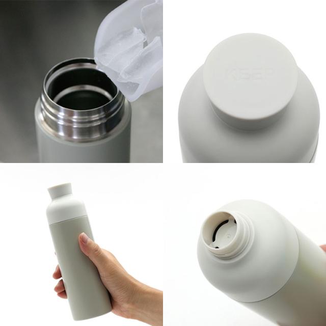 飲み口が小さいボトルだと氷が入れられない、中が洗いにくい、というデメリットも解消