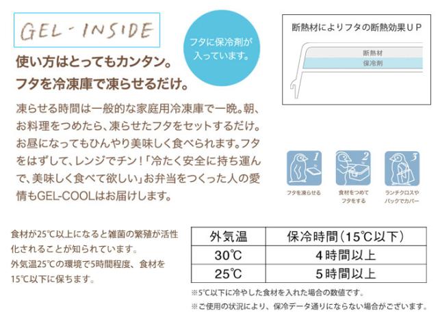 ジェルクール プラス,デリ,GELCOOL plus deli 2段,保冷弁当箱,日本製