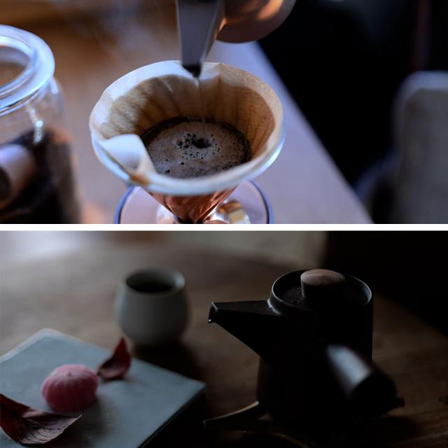 金属臭や冷たさを感じずに気持ちよくドリップできる急須