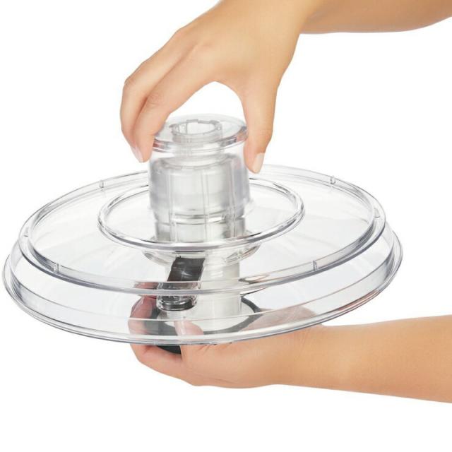 上から中身を確認できるクリアなフタ