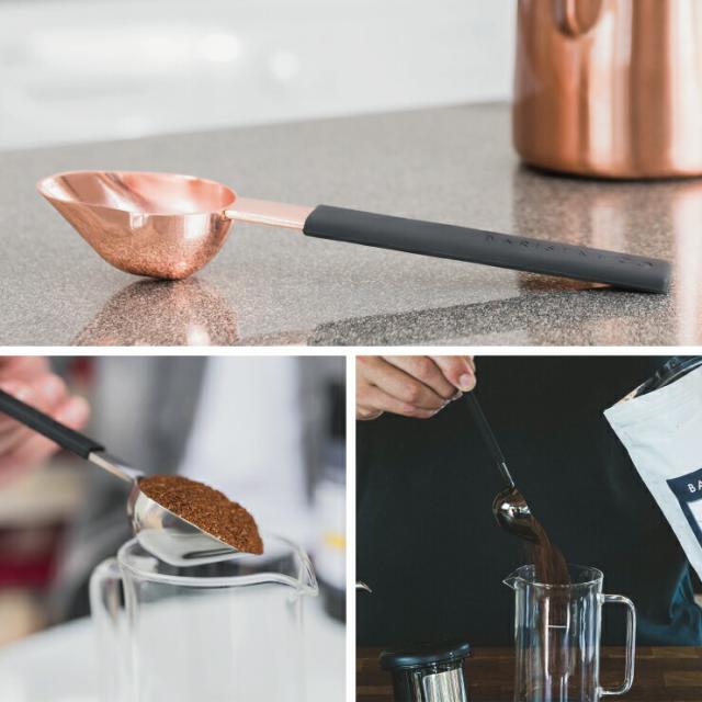 滑りにくく、長いハンドルは深めのコーヒーバッグでも簡単に手が届きます