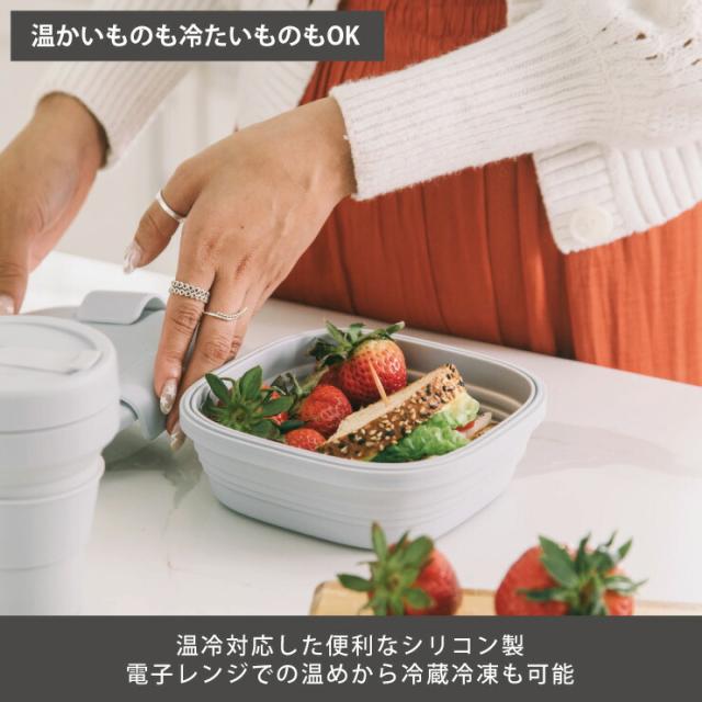 温冷対応した便利なフードボックス,電子レンジでの温めから冷蔵冷凍保存も可能