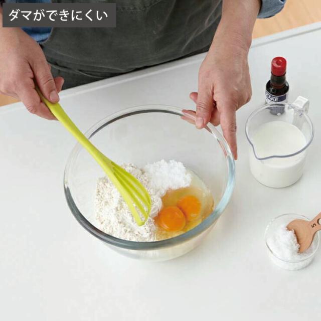 小麦粉を水や卵と混ぜる際に、ダマができにくい