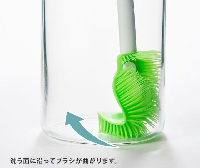 長めの柄なので底面に届きます