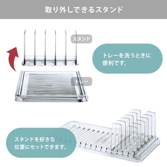 取り外し可能なので、トレーが洗い易く清潔です