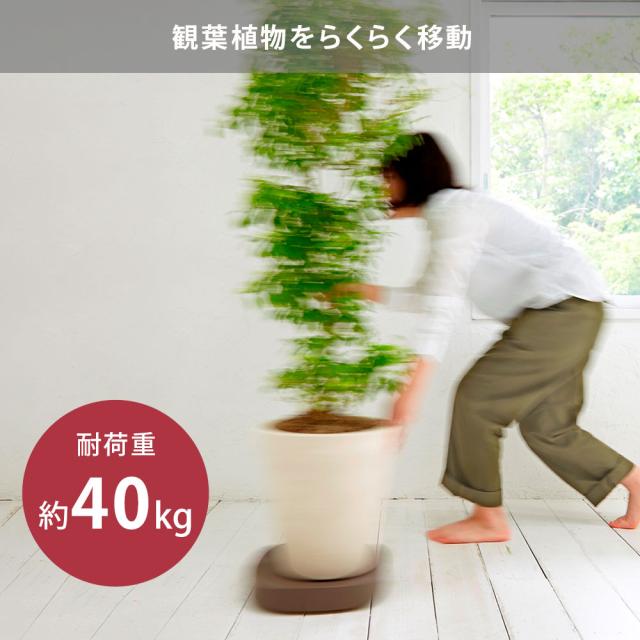 底面のキャスターで、前後左右自由に移動できます