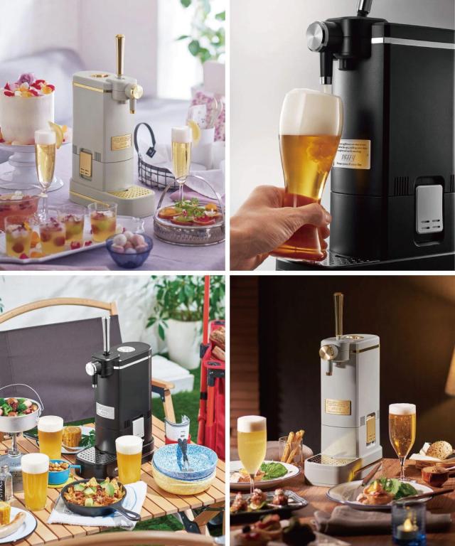 同じ種類のビールを2本セットすれば、最大1Lのサーバーになります