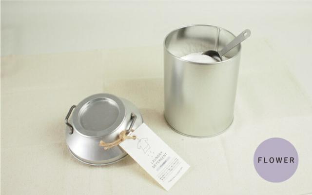 オリジナル洗濯洗剤フラワー ミルク缶,とみおかクリーニング