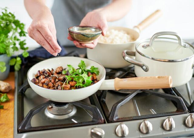 GREENCHEF（グリーンシェフ）,ホワイトビンテージ,フライパン,ダイヤモンド,サーモロン,セラミックコーティング