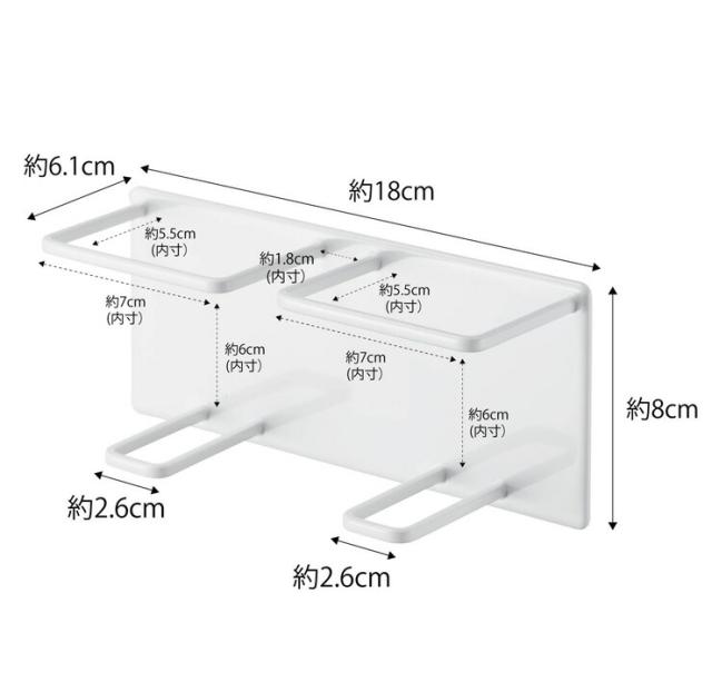 強力マグネットでお風呂の壁面に取り付けるだけの簡単設置