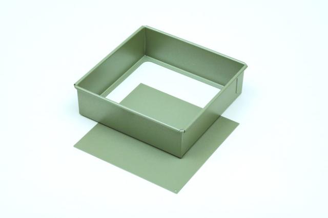 ＢａｋｅＷａｒｅ/角型ケーキ型/底取/スクエア/１２ｃｍ×１２ｃｍ【ベイクウェアー/富士ホーロー】◆お菓子型/焼き菓子/型/四角型/スクウェア/製菓道具/製菓用品/製菓グッズ/フッ素加工/キッチン雑貨/お菓子作り道具/お菓子道具/手作り