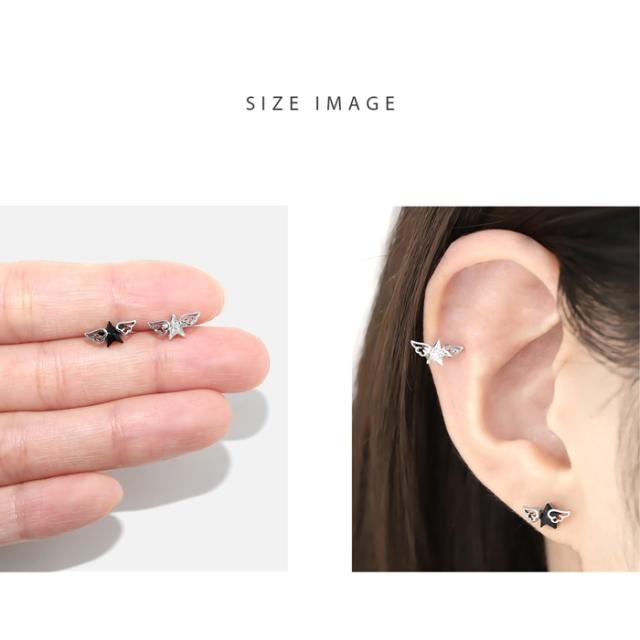 他のスターモチーフと重ね付けしても可愛い