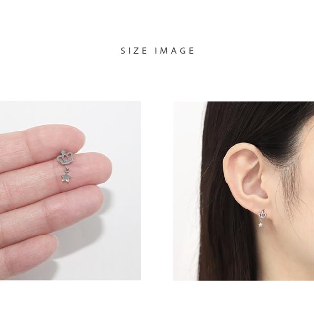 小ぶりなのでトラガスに着けてもお洒落