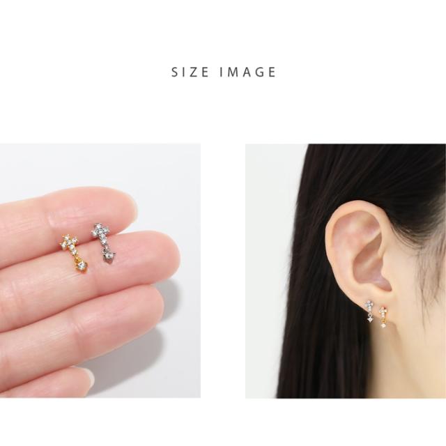 高級感の漂うジュエルピアス