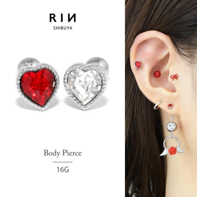 ジュエルハートピアス