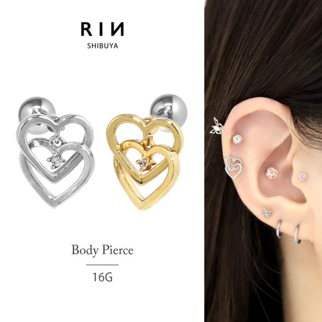 ハート軟骨ピアス