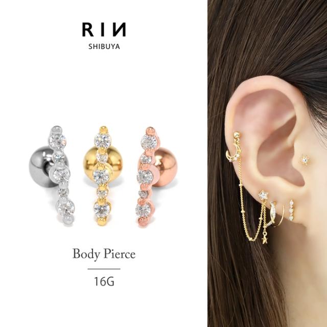 jewel bar pierced earrings