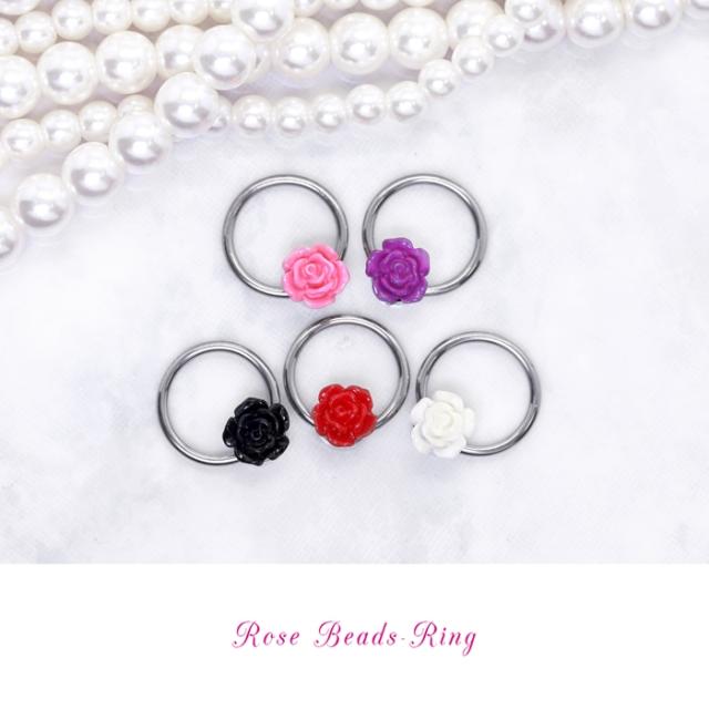 立体的なバラモチーフ