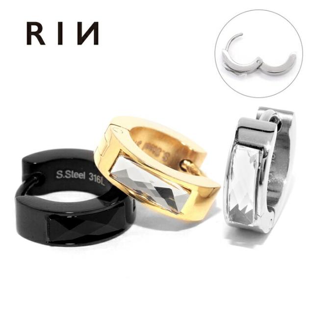 かっこいい フープピアス