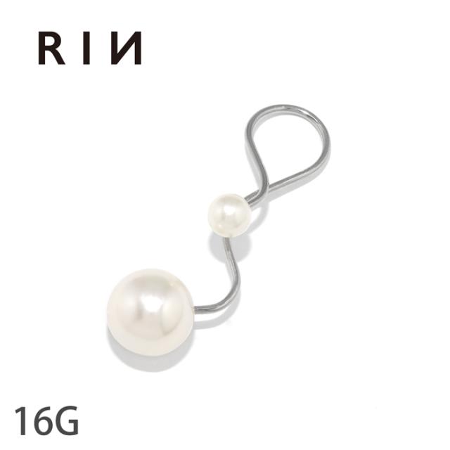 ウェービーパールピアス