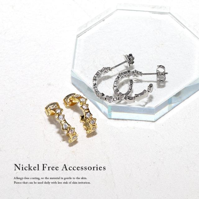 スタージュエル フープピアス