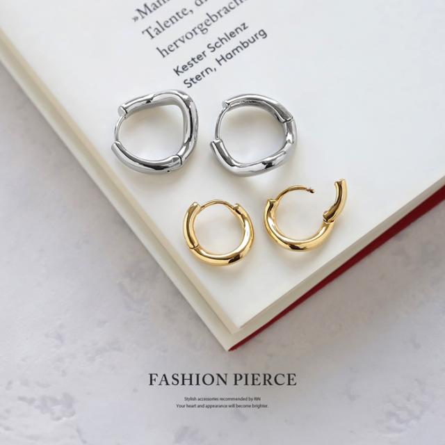 シンメトリー フープピアス