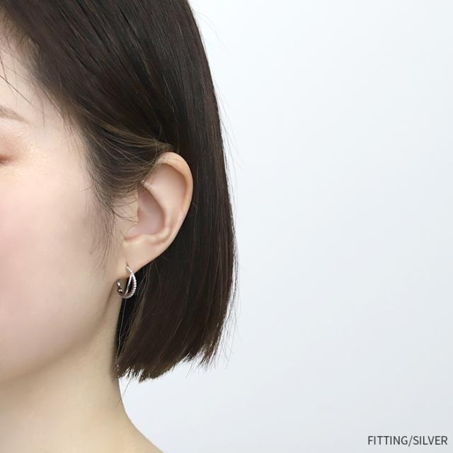 デザインリングピアス