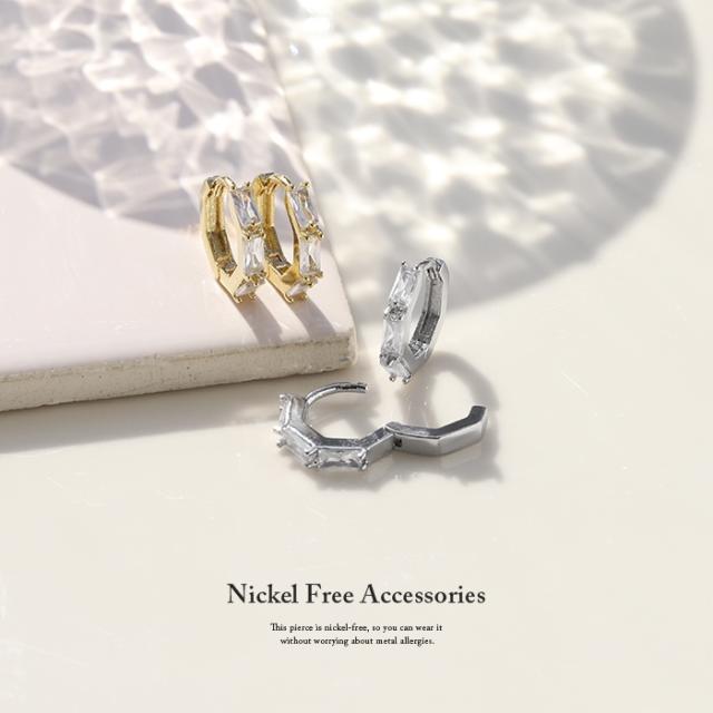 ジュエルフープピアス