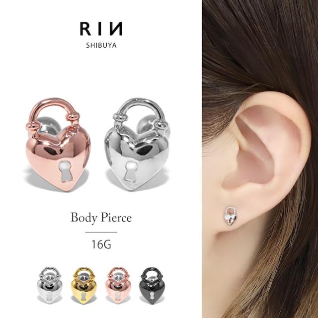 南京錠ロック軟骨ピアス 