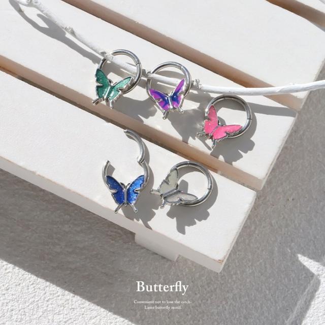 蝶バタフライ軟骨ピアス