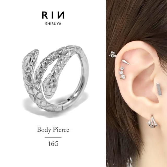 スネークワンタッチ軟骨ピアス