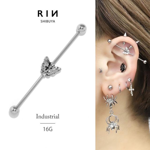 16ゲージインダストリアルピアス