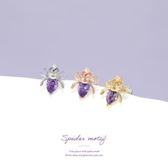 スパイダー軟骨ピアス 