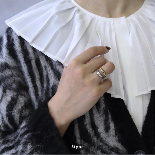 バイカラーオープンリング