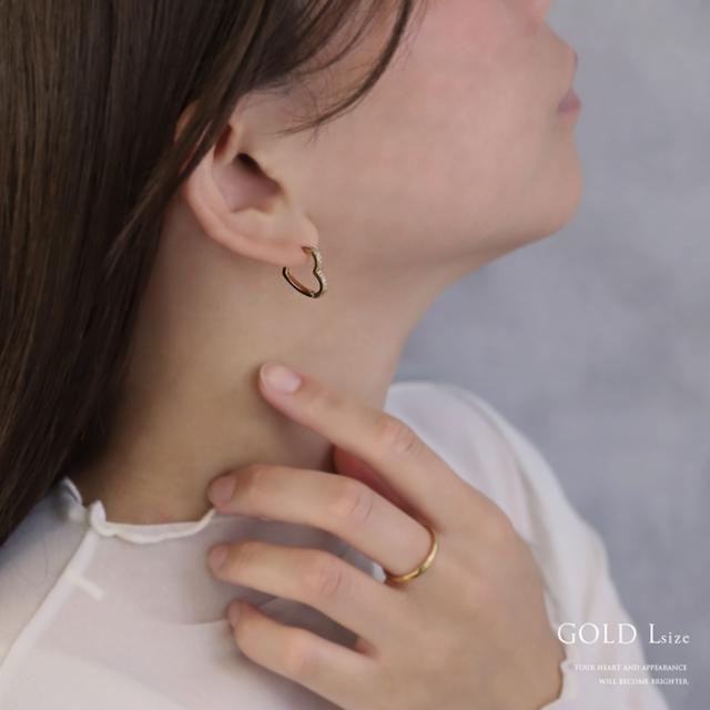 デザインリングピアス