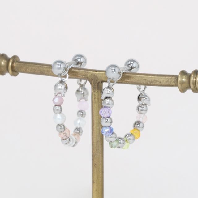 クリアビーズがかわいい