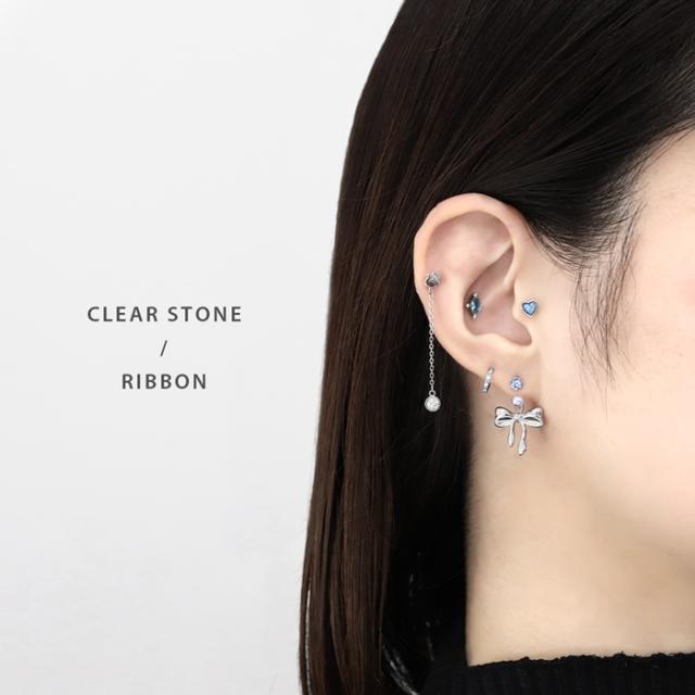 クリアストーンxリボン