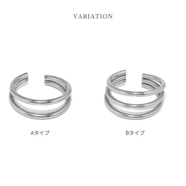 他のピアスやイヤカフと合わせても◎