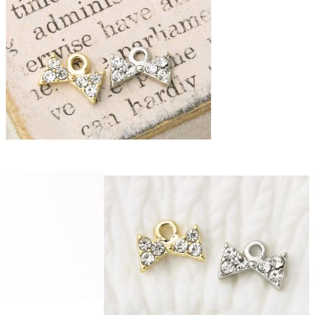 シンプル可愛い正統派リボンモチーフのチャーム