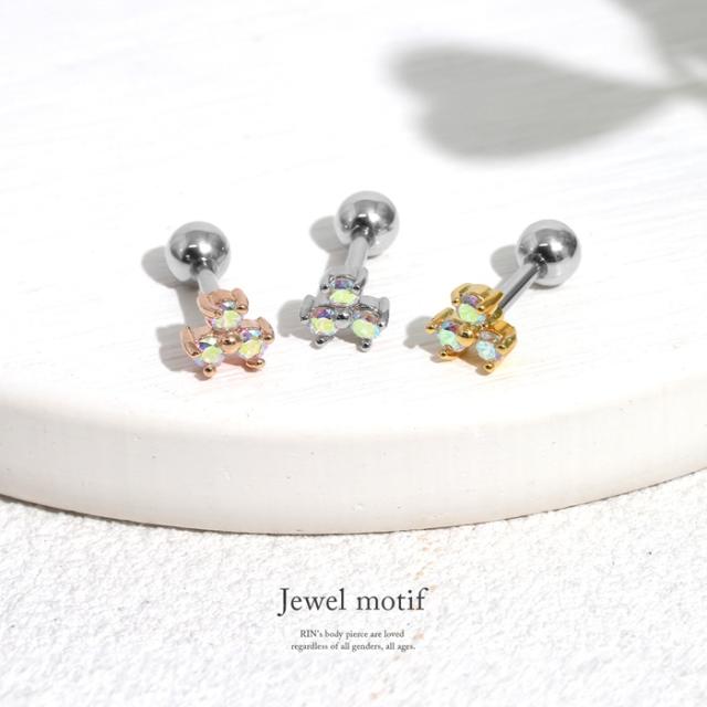 三つ葉ピアス
