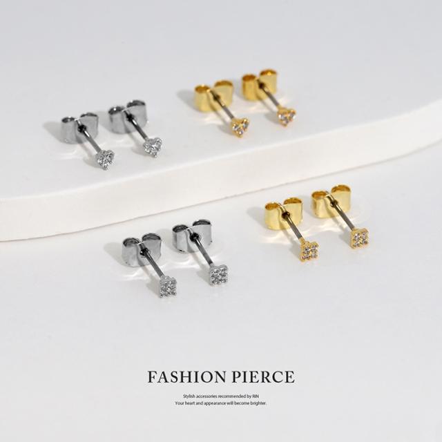 シンメトリーフープピアス