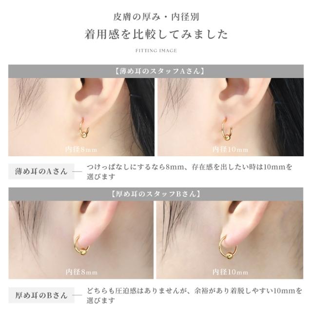 耳の厚み別着用感