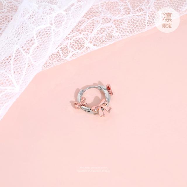全方向かわいい！リボンピアス
