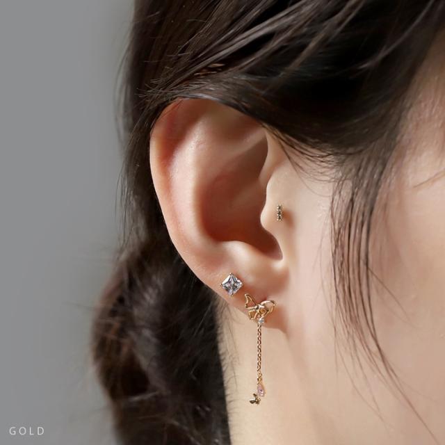 チェーンが動くたびにゆれる