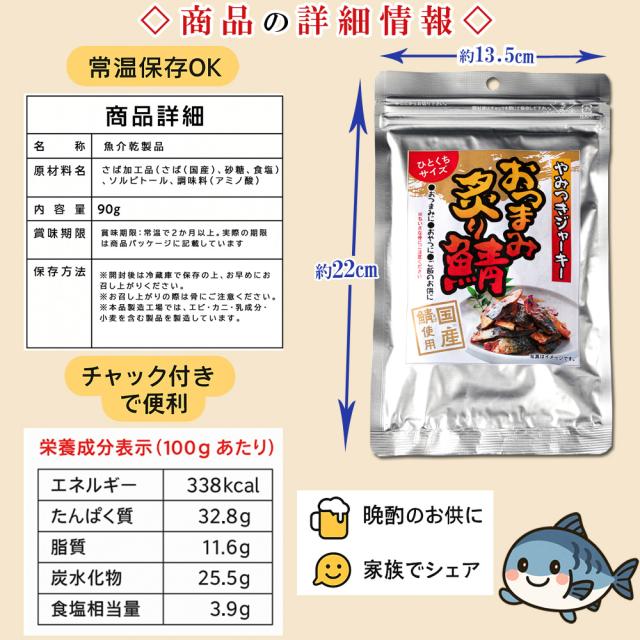 炙り鯖ジャーキー 商品詳細