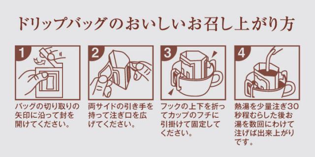 ドリップバッグのおいしいお召し上がり方
