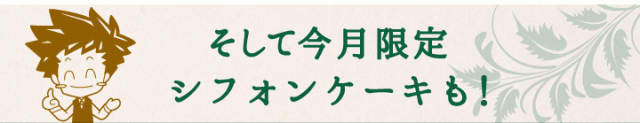そして今月限定のシフォンも